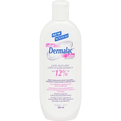 Dermalac Lotion D'Acide Lactique A 12% Pp 225 ml, 6,22 $/100ml