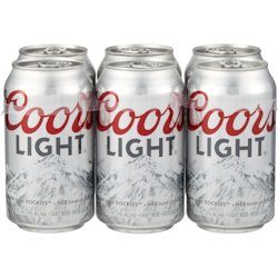 Coors Bière légère (Pièce d’identité requise au moment du ramassage) 6x355.0 ml, 0,68 $/100ml