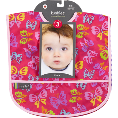 Kushies Waterproof Bib, Girl 3 ea, $4.53/1ea