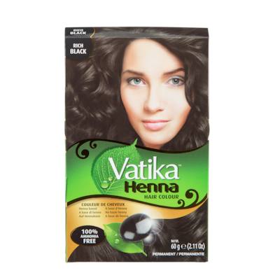 Vatika Naturals Henna Hair Colour, Black 60 g, $9.65/100g