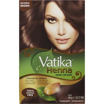 Vatika Naturals Henna Hair Colour, Brown 60 g, $9.65/100g