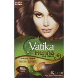 Vatika Colorant capillaire au henné brun 60 g, 10,82 $/100g