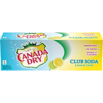 Canada Dry Lemon Lime Club Soda   12x355.0 ml, $0.18/100ml
