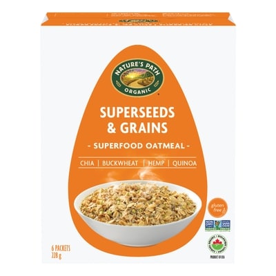 Nature's Path Organic Superseeds & Grains Instant Oatmeal 228 g, $2.63/100g