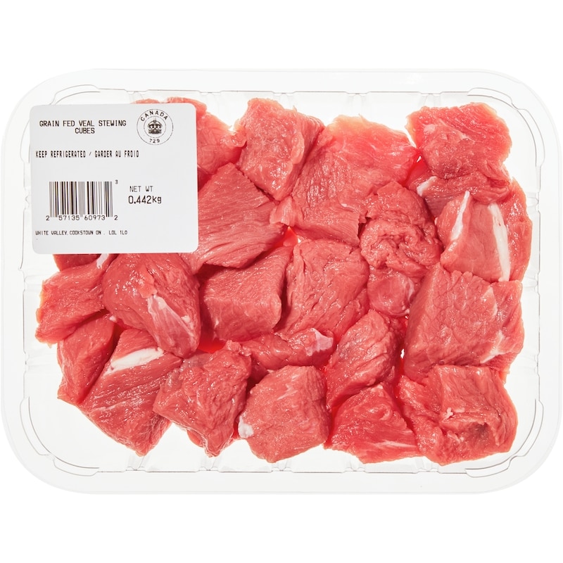Diced Boneless Grain-Fed Stewing Veal