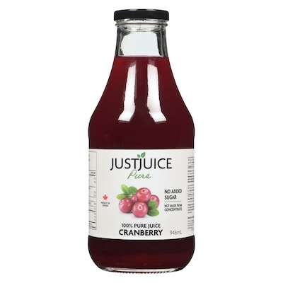 Just Juice Pure Cranberry Juice 1 l, $0.95/100ml