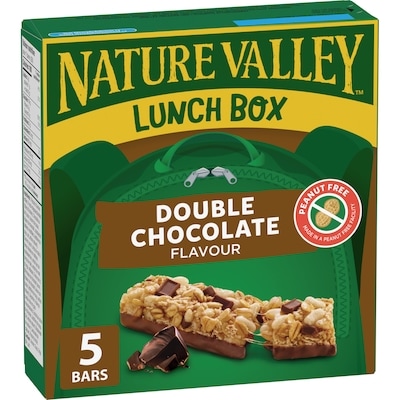 Nature Valley Lunchbox Granola Bars, Double Chocolate, Kids Snacks, 5 ct 130 g, $2.88/100g