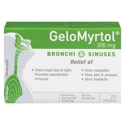 GeloMyrtol Bronchi & Sinuses 300 Mg Capsules 20 ea, $0.95/1ea