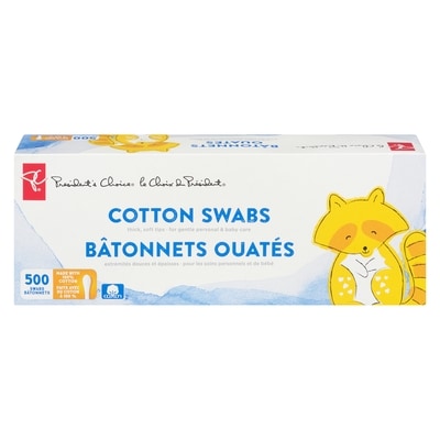 President's Choice Cotton Swabs 500 ea, $0.01/1ea
