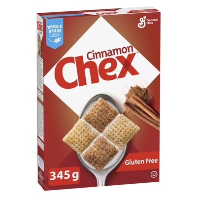 General Mills Cinnamon Chex Breakfast Cereal, Gluten Free, Whole Grains 345 g, $1.45/100g