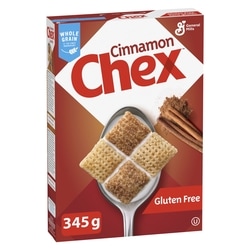 General Mills Cinnamon Chex Breakfast Cereal, Gluten Free, Whole Grains 345 g, $1.30/100g