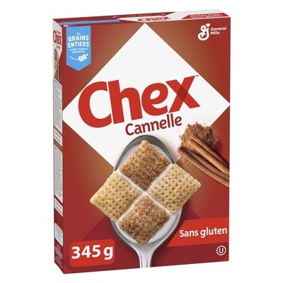 General Mills Chex Saveur Cannelle, Céréales Complètes, Sans Gluten 345 g, 1,88 $/100g