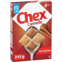 General Mills Chex Saveur Cannelle, Céréales Complètes, Sans Gluten 345 g, 1,59 $/100g