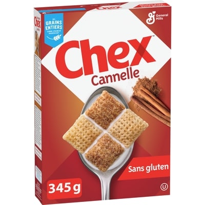 General Mills Chex Saveur Cannelle, Céréales Complètes, Sans Gluten 345 g, 1,74 $/100g