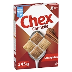 General Mills Chex Saveur Cannelle, Céréales Complètes, Sans Gluten 345 g, 1,30 $/100g