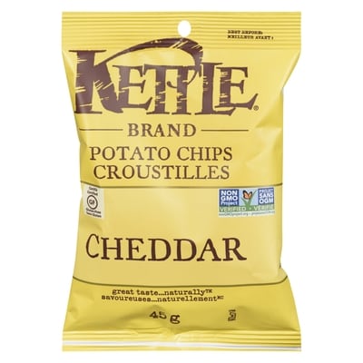 Kettle Brand Cheddar New York 45 g, 2,87 $/100g