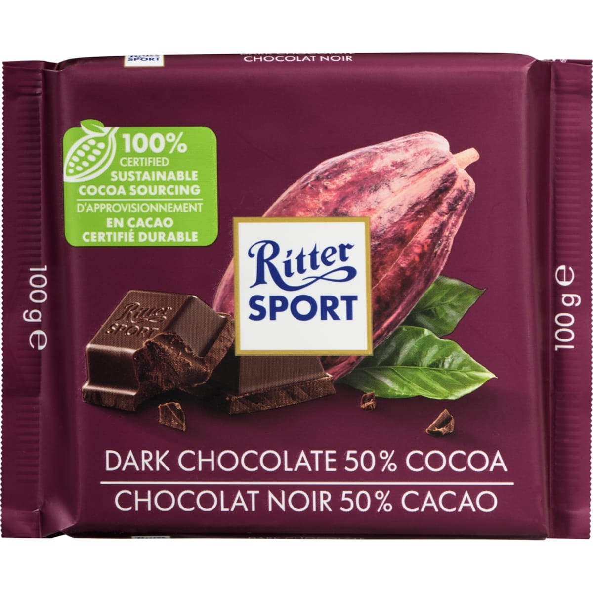 Ritter Sport Bittersweet Chocolate 100 g, $3.79/100g