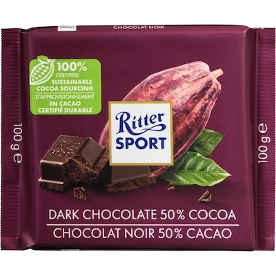 Ritter Sport Bittersweet Chocolate 100 g, $4.99/100g
