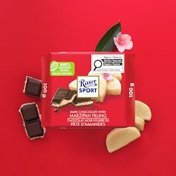 Ritter Sport Dark Chocolate with Marzipan - 100 g | Provigo