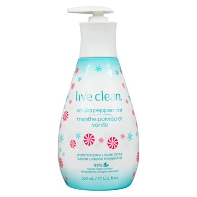 Live Clean Liquid Hand Soap, Vanilla Peppermint 500 ml, $1.20/100ml