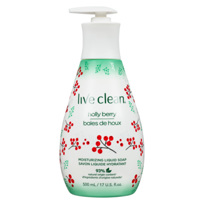 Live Clean Liquid Hand Soap, Holly Berry 500 ml, $1.20/100ml
