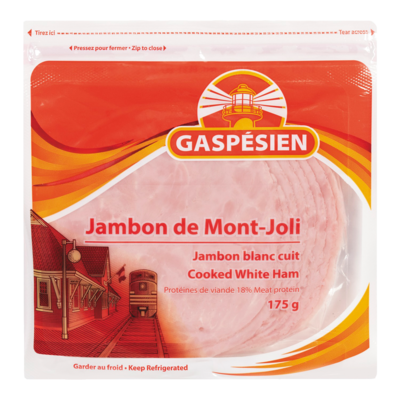 Gaspésien Jambon blanc cuit 36,90 $/1kg 16,74 $/1lb