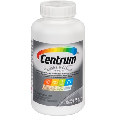 Centrum Comprimés Select Essentiels 250 ea, 0,15 $/1ch