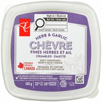 Herb and Garlic Crumbled Goat’s Milk Chevre 