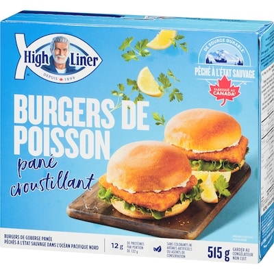 Burgers de poisson pané croustillant