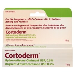 Cortoderm Hydrocortisone Ointment Usp, 0.5% 15 g, $26.60/100g