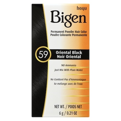 Bigen Permanent Powder Hair Colour, 59 Oriental Black 1 ea, $5.99/1ea