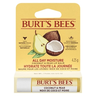 Burt's Bees 100% Natural Origin Moisturizing Lip Balm, Coconut & Pear 4 g, $152.71/100g