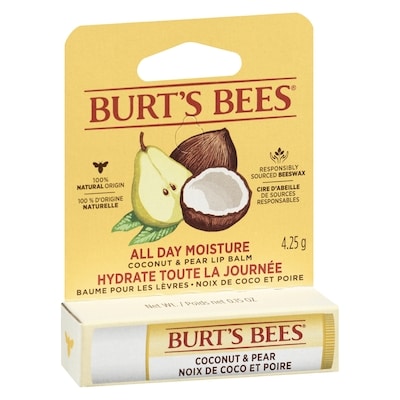 100% Natural Origin Moisturizing Lip Balm, Coconut & Pear