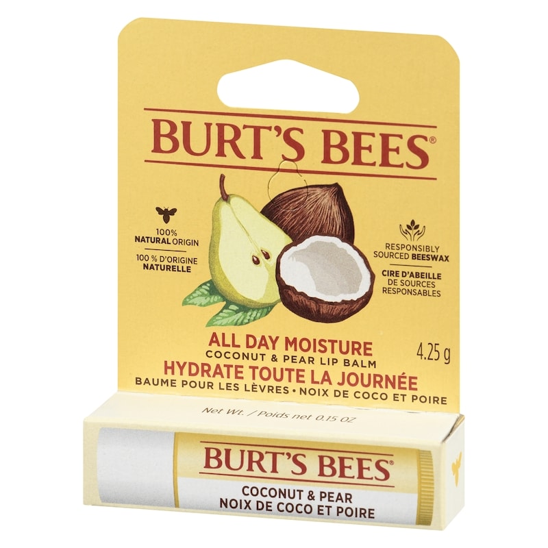 100% Natural Origin Moisturizing Lip Balm, Coconut & Pear