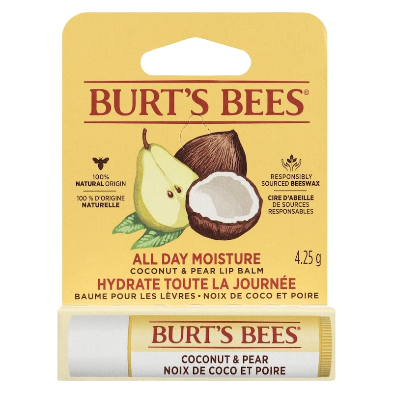 100% Natural Origin Moisturizing Lip Balm, Coconut & Pear
