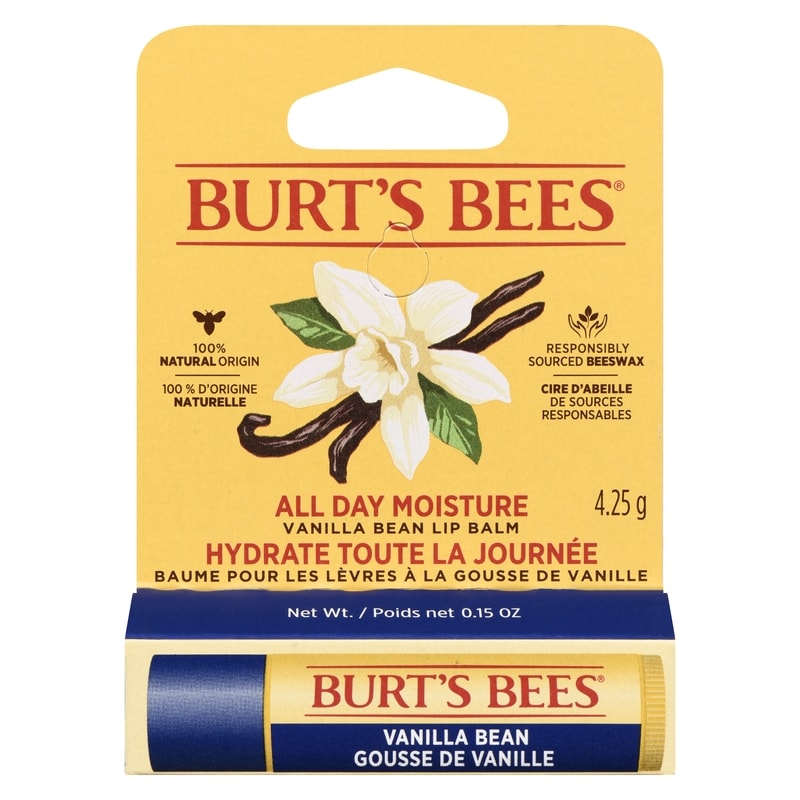 100% Natural Origin Moisturizing Lip Balm, Vanilla Bean