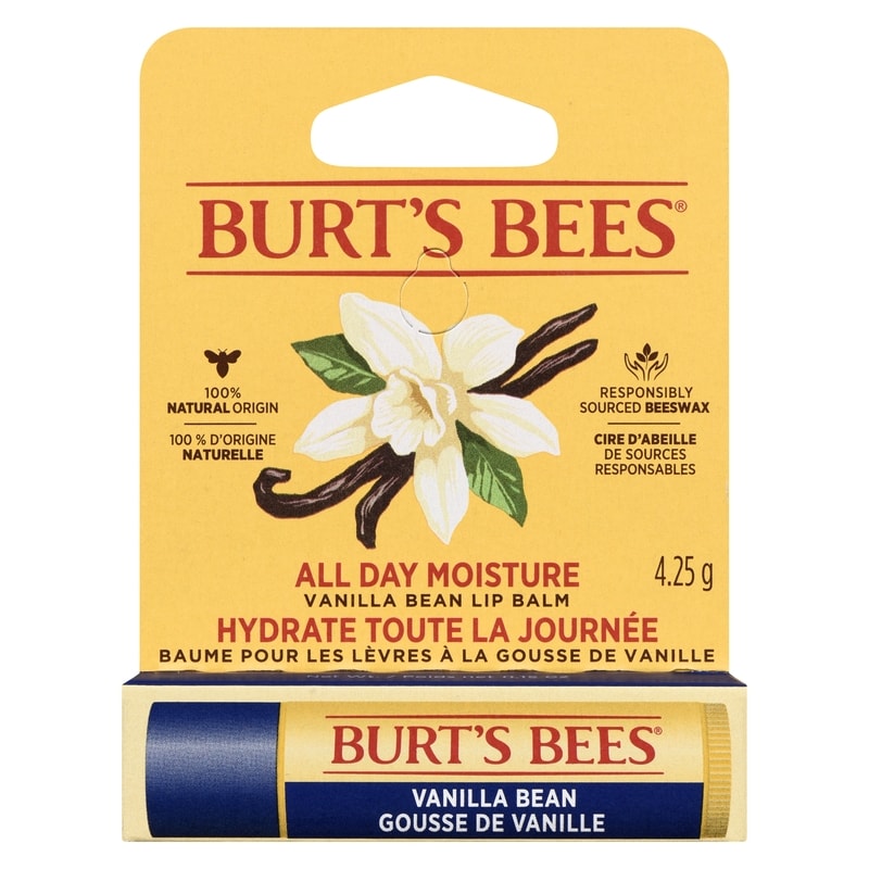 100% Natural Origin Moisturizing Lip Balm, Vanilla Bean