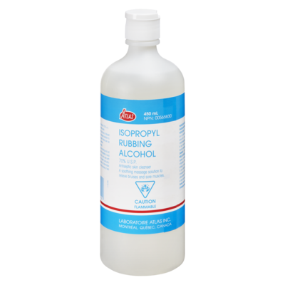 Atlas Rubbing Alcohol 450 ml, $1.00/100ml