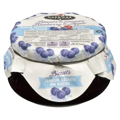 Les Caprices D'Antan No Sugar Blueberry & Apple Spread 300 ml, $2.16/100ml