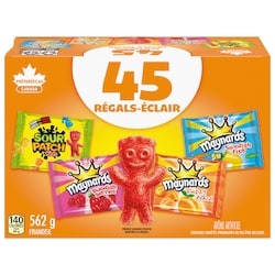 Maynards Assortiment de friandises pour l’Halloween (45 sachets) 562 g, 1,96 $/100g