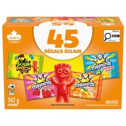 Maynards Assortiment de friandises pour l’Halloween (45 sachets) 562 g, 1,96 $/100g