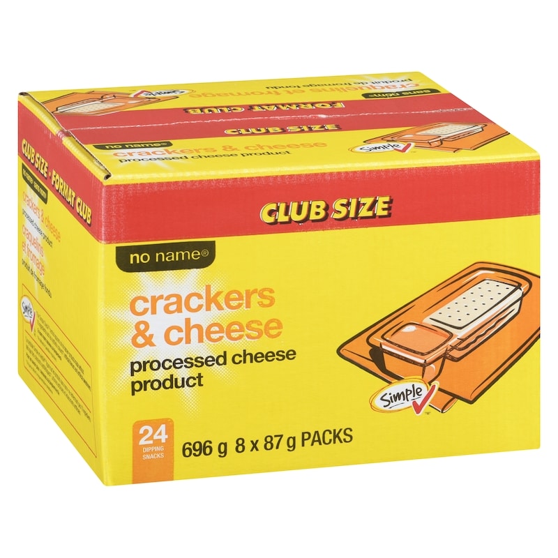 Crackers and Cheese, Processed Cheese Product, Club Size
