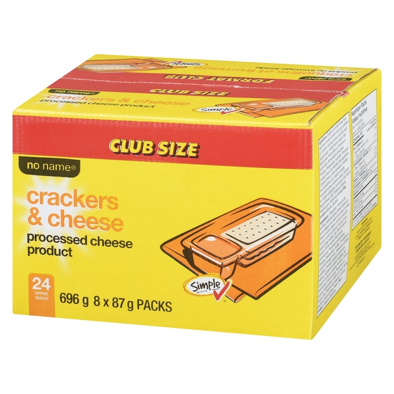 Crackers and Cheese, Processed Cheese Product, Club Size