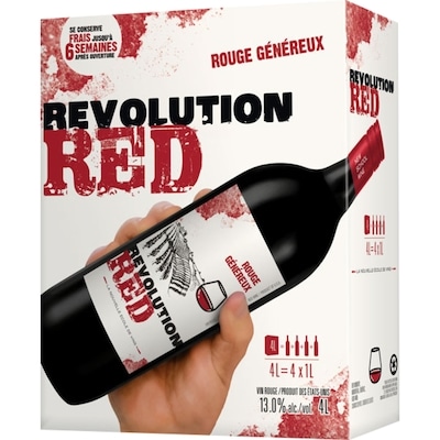 Revolution Vin rouge Revolution Red ICB 4 L (Pièce d’identité requise au moment du ramassage) 4 l, 1,24 $/100ml