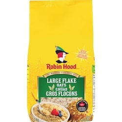 Robin Hood gruau gros flocons grains entiers 100% 1 kg, 0,45 $/100g