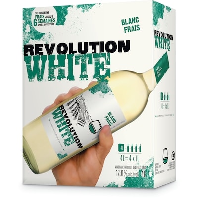 Revolution Vin blanc ICB Revolution, 4 L (Pièce d’identité requise au moment du ramassage) 4 l, 1,24 $/100ml