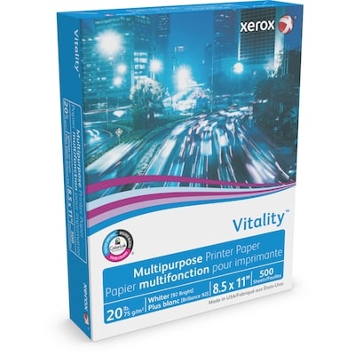 Xerox Vitality Multipurpose Printer Paper 500x1.0 ea, $0.02/1ea