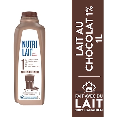 Nutrilait Lait au chocolat 1 l, 0,20 $/100ml