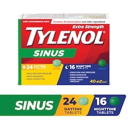 Extra Strength Sinus Day/Night EZTabs, Acetaminophen 500mg