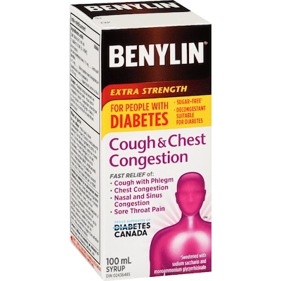 Cough & Chest Congestion, Extra Strength for Diabetics